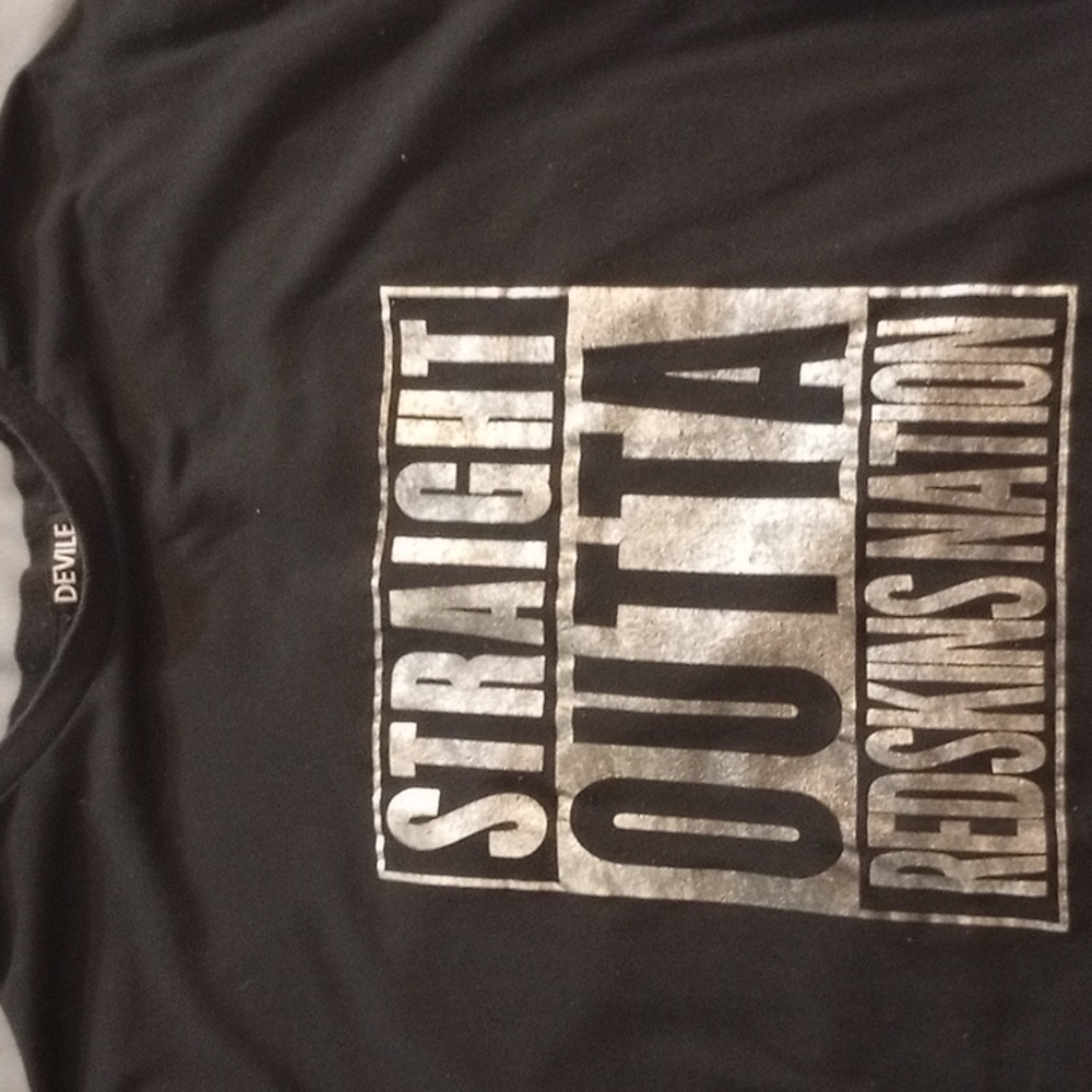 Straight out of redskins t-shirt